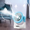 thumbnail image 4 of RRJ Mini USB Fan, Portable Air Cooler Humidifier, Personal Desk Fan Low Noise Strong Wind Power, USB Powered Small Fan for Office Bedroom Home, Desktop Air Circulator with Misting Function, 4 of 9