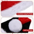 thumbnail image 4 of LNZGNM Christmas Unisex Plush Santa Hat Festive Holiday Hat for Christmas Parties Go-to Staple Simple Style Hat, 4 of 5