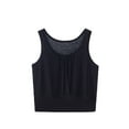 thumbnail image 2 of Antinious Women Plus Size Sleep Shirts Spaghetti Straps Summer Loose Solid Tank Top Undershirt, 2 of 3