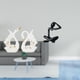 thumbnail image 2 of Elegante Pareja De Cisnes Pensadores, Escultura Abstracta De Cerámica Animal, Figura Decorativa Moderna, Colección Para Estantería, Armario, Estante, Escritorio, Adorno, Regalo De Cumpleaños, 2 of 8