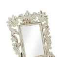 thumbnail image 6 of DecMode 4" x 6" Handmade Intricate Carved White Scroll Photo Frame (3 Count), 6 of 9