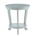 thumbnail image 6 of Powell Kendall Round Indoor Accent Side Table with Shelf, 24" Tall, Gray, 6 of 11