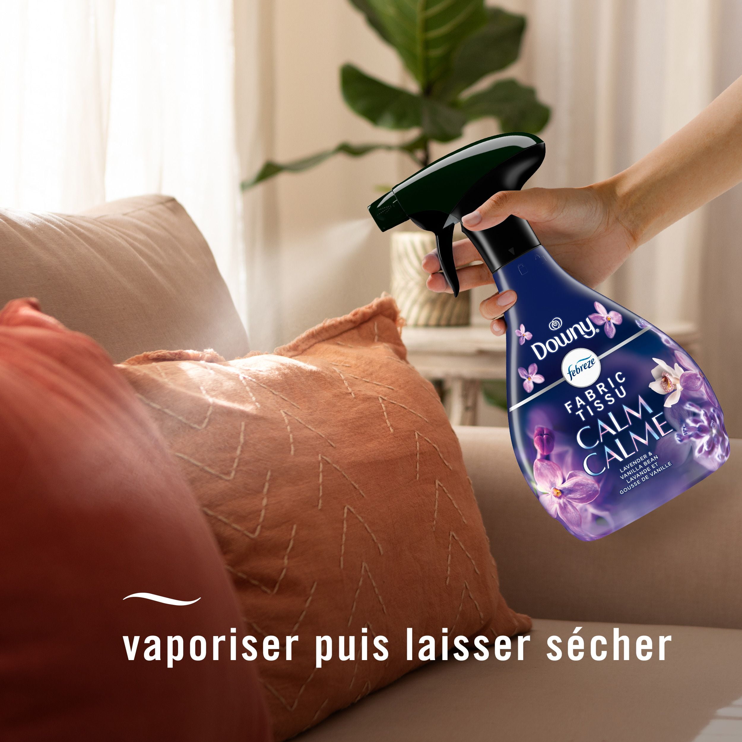 Febreze Fabric Spray Air Freshener, Odor-Fighting Fabric Refresher, Downy Calm Scent, 500 mL