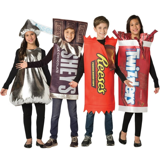 Kids Candy Costume Set Hershey Bar, Reese's Cups, Twizzlers, Hershey