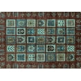 thumbnail image 1 of Ahgly Company Indoor Rectangle Abstract Light Blue Modern Area Rugs, 2' x 4', 1 of 4