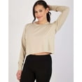 thumbnail image 2 of Real Essentials 5 Pack: Women's Dry Fit Crop Top - Long Sleeve Crew Neck Stretch Athletic Tee (Available in Plus Size), 2 of 7