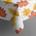 thumbnail image 5 of Autumn Fall Leaves Pattern Square Tablecloth,Waterproof Square Table Cover,Wipeable Spillproof Washable Table Cover for Home Kitchen Party Decor 60"x60"(152x152cm), 5 of 6