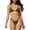 #0481-Army Green, variant on Women Tie Side Chic Two Piece Bikini Set Wireless Padded Adjustable Comfortable Bathing Suit for Summer Beach Pool Vacation