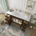 thumbnail image 4 of 60 in. W x 21 in. D x 32.5 in. H Bath Vanity Cabinet without Top in Brown, 4 of 5