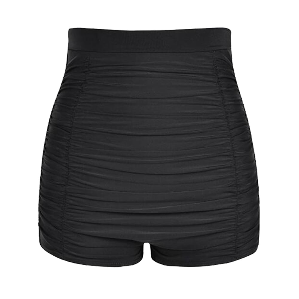 Csndyce Women’s Shirring Swim Shorts Tummy Control Bathing Suit