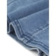 thumbnail image 5 of Chaqueta de mezclilla recortada INSPIRE CHIC para mujer, bolero casual sin cuello y de frente abierto, tamaño S, color azul, 5 of 7