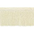 thumbnail image 2 of 3" (7.5cm) Basic Trim Collection Thin Bullion Fringe Trim with Decorative Knitted Gimp Header # BFT3,, Cream Ivory #A2 (Ivory / Cream) Sold By The Yard (36"/3 ft/0.9m), 2 of 2
