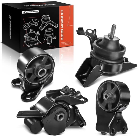 A-Premium 4PCS Engine Motor Mount and Transmission Mount Kit [Automatic Transmission] Compatible with Hyundai Elantra 2001-2006, Tiburon 2003-2005, L4 2.0L, DOHC, Replace# 219102D000, 218302D050