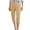 Khaki, variant on Kaemgyyd Capri Pants for Women Stretch Solid Color Office Work Pants Summer Casual Capris Slacks Crop Yoga Dress Pant
