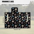thumbnail image 7 of SEANATIVE Golf Cart Seat Covers for EZGO TXT RXV, Lightweight Foldable Club Car Front Seat Covers, Wear-resistant 2-Person Seater Protector for Golf Cart, Paw Bone Pattern Black, 7 of 7