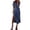 *Blue, variant on ClodeEU Women's Striped V Neck Short Sleeve Side Split Midi Dress,Soft Knit Casual Summer Dress Blue,Women's Plus L