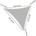 thumbnail image 6 of Yescom 28FT Triangle Sun Shade Sail Canopy 97% UV Block Commercial Carpark Pool Camping Playground Outdoor Apple Green, 6 of 10