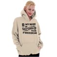 thumbnail image 4 of US Army Logo Hubby Defending Freedom Hoodie Sweatshirt Women Brisco Brands X, 4 of 6