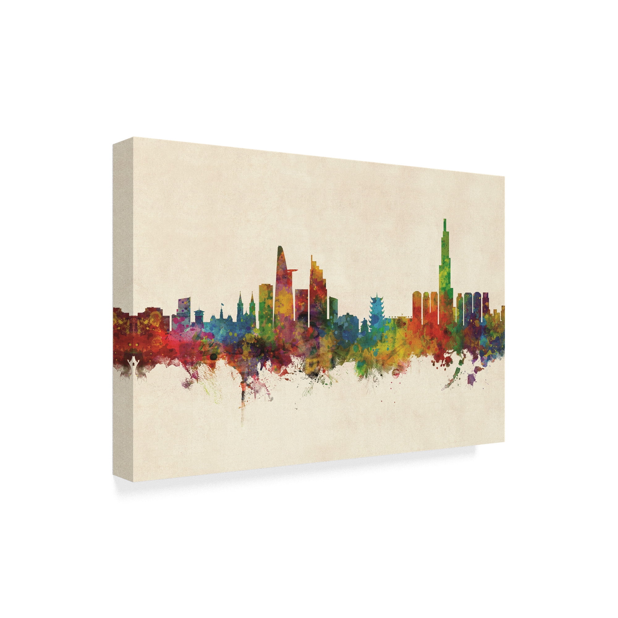 Trademark Fine Art 'Ho Chi Minh City (Saigon) Vietnam Skyline' Canvas Art by Michael Tompsett