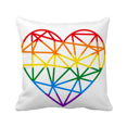 thumbnail image 1 of Rainbow Modelling Heart Throw Pillow Sleeping Sofa Cushion Cover, 1 of 3