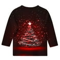 thumbnail image 5 of BFHHYA Kids' Boys Girls Christmas T-Shirt - Christmas Tree Printed 3/4-Sleeve Crew Neck Top for Daily Holiday Wear (3-12Y), 5 of 5