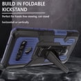 thumbnail image 3 of LG Stylo 6 Case, [NOT FIT LG Stylo 5] 6 Feet Shockproof Armor Heavy Duty Kickstand Cover With Belt Clip - blue, 3 of 5