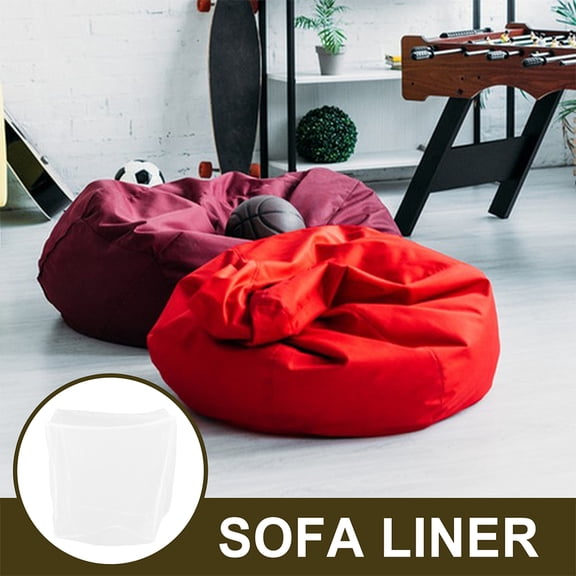 CATIEBYE White Bean Bag Liner Removable Washable for Modern Home Decor