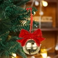 thumbnail image 4 of AuroraX Shatterproof Christmas Decorations Fun Bells-Bow Red Hanging Christmas Tree Decorations Hanging Xmas Decorations for Home, 4 of 6