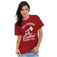 thumbnail image 3 of Oklahoma OK Pun Drilled to Meet You Plus Size Crewneck Graphic Tee Shirt Brisco Brands 2X, 3 of 5