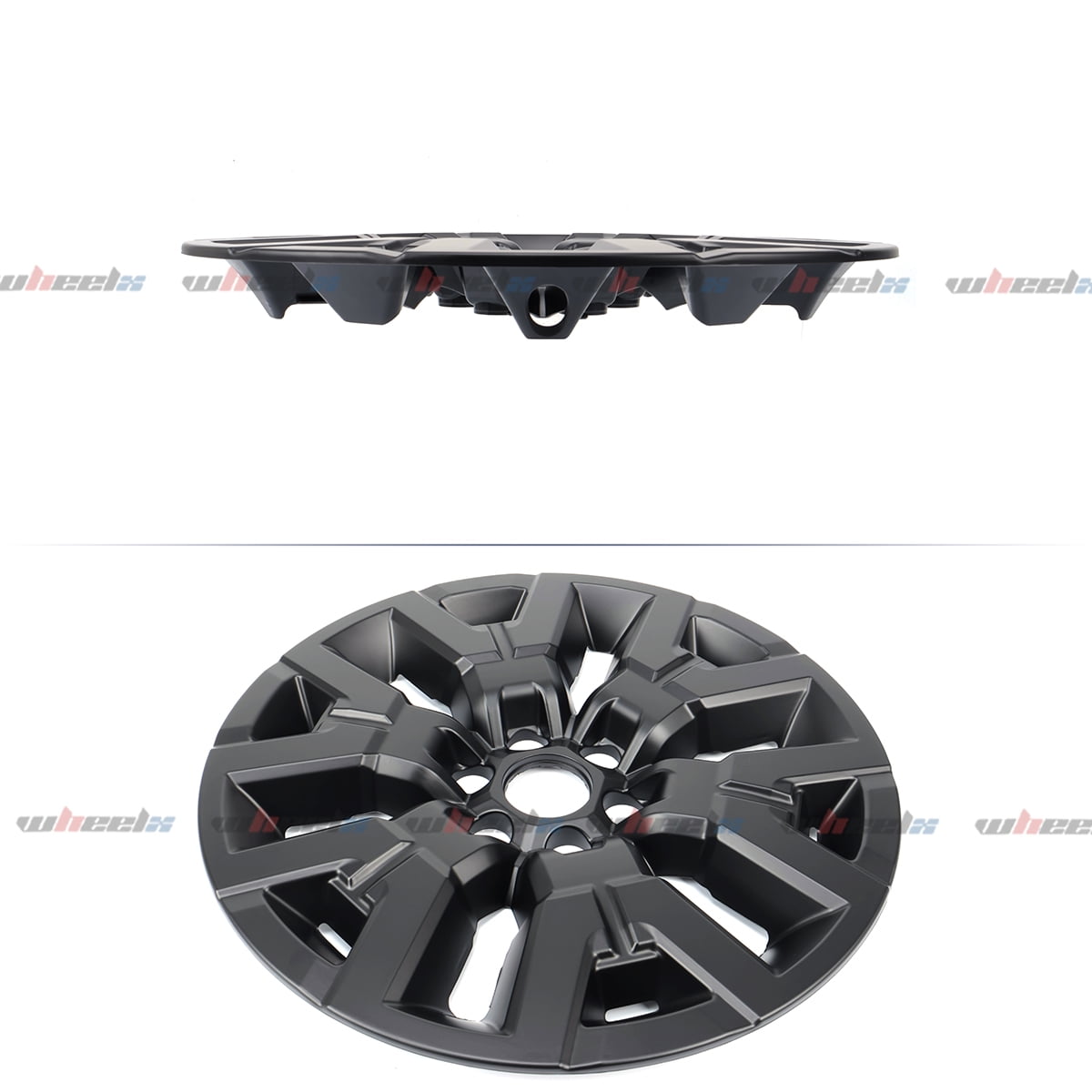 17 inch Hubcap Wheel Skin Covers Compatible with 2022-2024 Nissan Frontier SV, Durable ABS Plastic Rim Covers (Set of 4), Fit for Standard Wheels - Snap On Tire Cover Replacement (Matte Black)