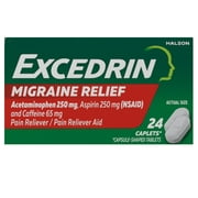 Excedrin Migraine Pain Reliever Caplets, 24 Count