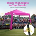 thumbnail image 4 of Quictent 10x10 FT Pop Up Canopy, Portable Instant Shelter with Adjustable Height, Outdoor Sun Shade for Beach and Sporting Events, UV Protection & Waterproof, Pink, 4 of 7