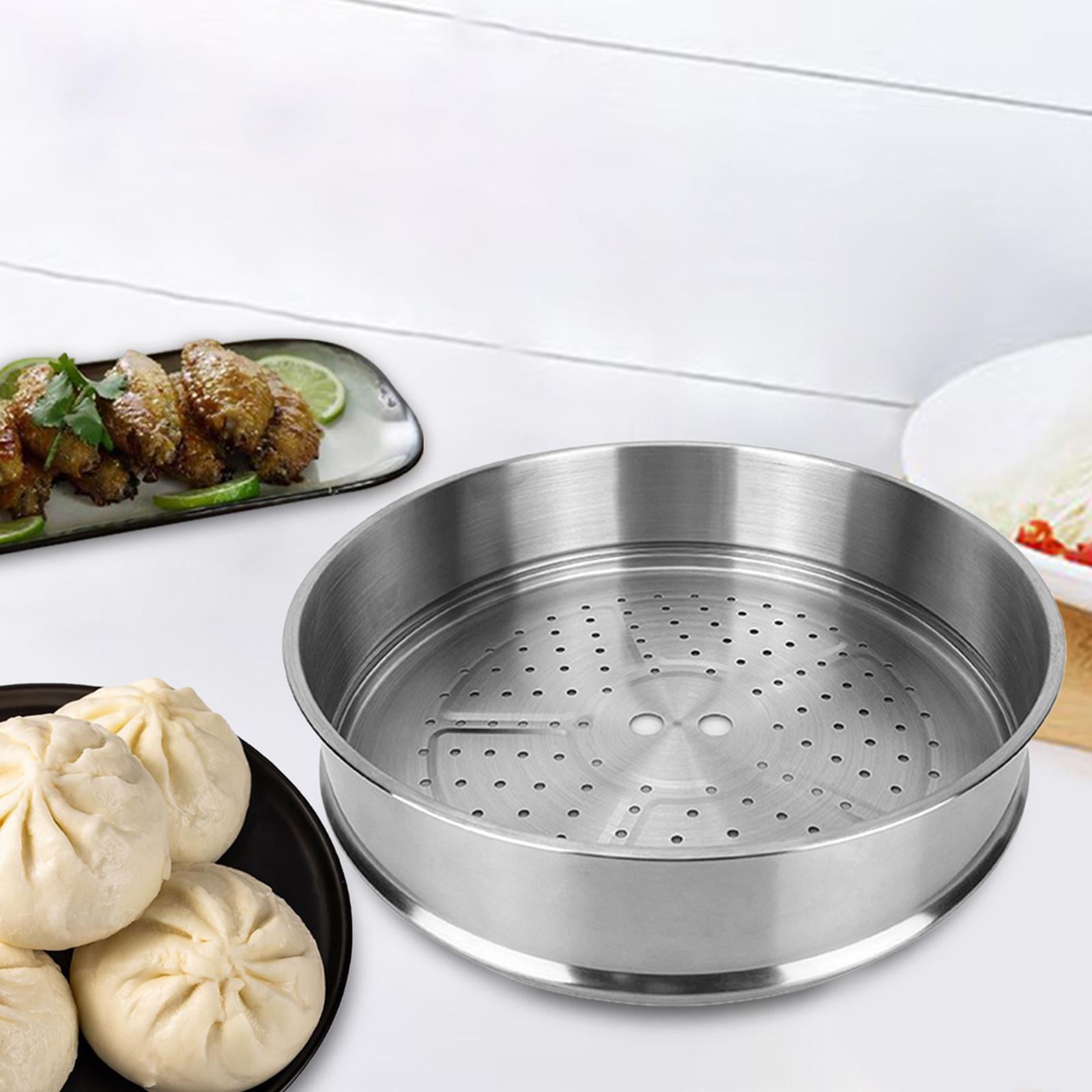 Large 34cm 36cm 38cm 2 Tier Stainless Steel Double use Pot Steamer and Wok  Set