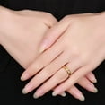 thumbnail image 5 of Vintage 14K Yellow Gold Wedding Rings For Couple Solid Lover's Engagement Anel Jewelry, 5 of 6