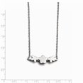 thumbnail image 3 of White Stainless Steel necklace with pendant 17.75 in, 3 of 3