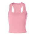 thumbnail image 5 of DHFJKG Tank Tops For Women Summer Ribbed Fitted Crop Top Sleeveless Camisole Scoop Neck Solid Color Workout Gym Clothes, 5 of 5