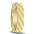 thumbnail image 2 of SZUL Men's Raised Wave Design 5MM Wedding Band in 10K Yellow Gold, 2 of 4