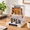 Coffee Shop, variant on Diy Doll House Miniatureniture Wooden Kit With Dust Cover & Led Light And Accessories - Three Styles Qt Series Dollhouse (qt041)
