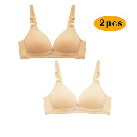 Get It Now: Women S Bras  Sujetadores de mujer  Women s Lace Strapless Bra With No Steel Rings No Marks Gathered Cups Pregnant Women s Breastfeeding Underwear Daily Bra SOPATENOR White XL
