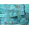 thumbnail image 1 of Ahgly Company Indoor Rectangle Patterned Dark Cyan Green Area Rugs, 8' x 10', 1 of 1