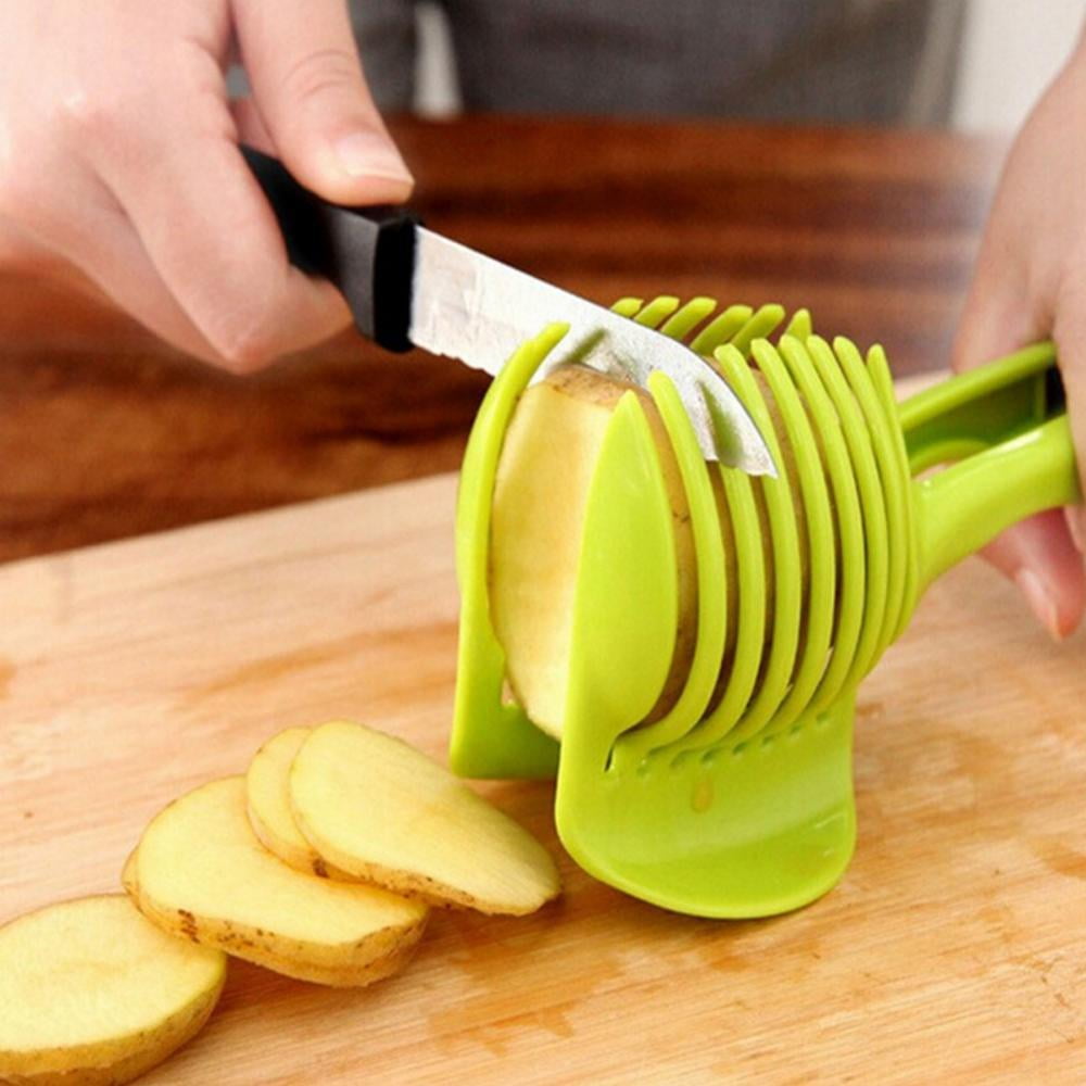 Kitchen Gadgets Handy Stainless Steel Onion Holder Potato Tomato Slice –  Homestyle Outlet