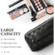 thumbnail image 3 of Makeup Bag - Large Capacity Travel Cosmetic Bag for Women, Washable Waterproof Beauty Zipper Makeup Organizer PU Leather,Black, 3 of 4