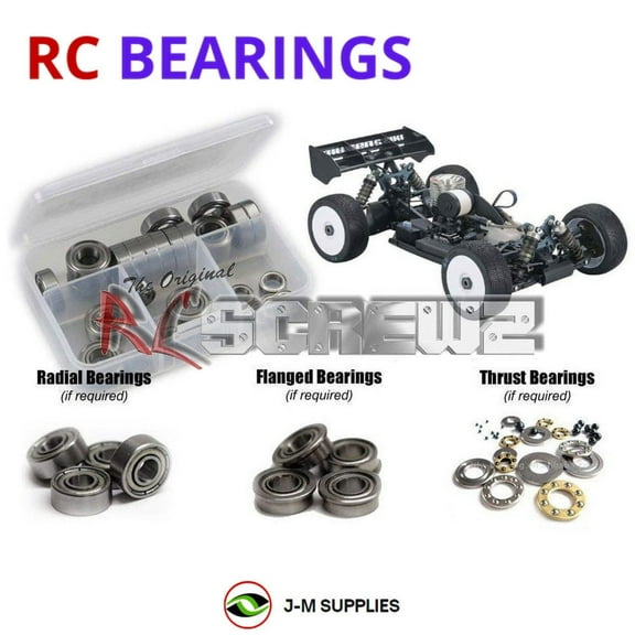 RCScrewZ Metal Shielded Bearings mug038b for Mugen Seiki MBX8 Nitro 1/8th E2021 RC Car | SET