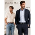 thumbnail image 6 of Maikun Men's Reversible Leather Belt, Double Sided Black and Cognac Dress Belt for Men, Adjustable Casual Business Belt for Jeans and Suit Pants, 6 of 7