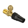 thumbnail image 3 of Uxcell Angle Stop Valve 1/4 Flare x 3/8 BSPT Male Brass Right Angle Shut Off Valve for Air Conditioning, 3 of 5