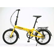 Origami Hawk folding bicycle in Yellow