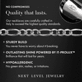 thumbnail image 2 of 925 Sterling Silver 7MM Figaro Link Chain Necklaces, Solid 925 Italy, Next Level Jewelry, 2 of 9