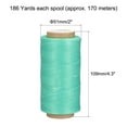 thumbnail image 2 of Uxcell 186 Yards 210D/1mm Leather Sewing Thread Polyester Waxed Cord, Turquoise, 2 of 5