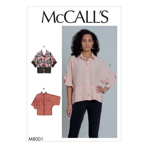 McCall's Pattern Misses' Tops Sizes XSSM