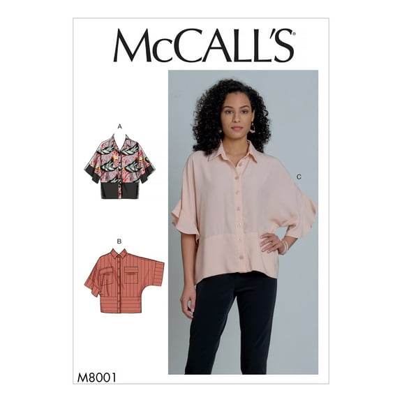 McCall's Pattern: Misses' Tops Sizes XS-S-M